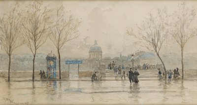 Pont des Arts, Paris, 6th March 1897 by Frank Myers Boggs